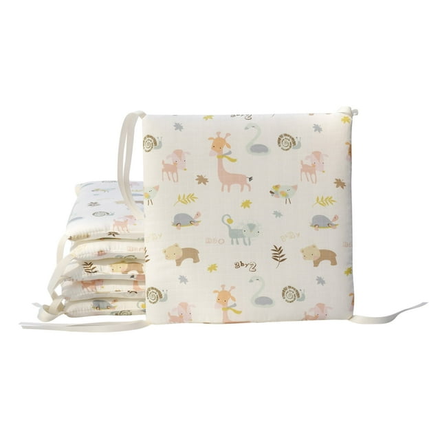 Avdolw 6 Piece Breathable Mesh Crib Liners Soft Quilted Cotton Bumper