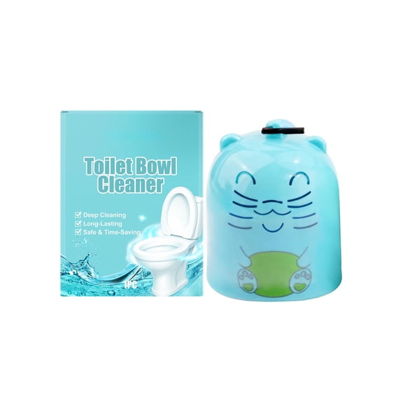 Avdolw 90g Toilet Cleaning Paste Tablets Eliminates limescale and bad odors with fresh floral scent Safe for toilet tanks long lasting effect resealable jar for easy storage and use,Light Blue