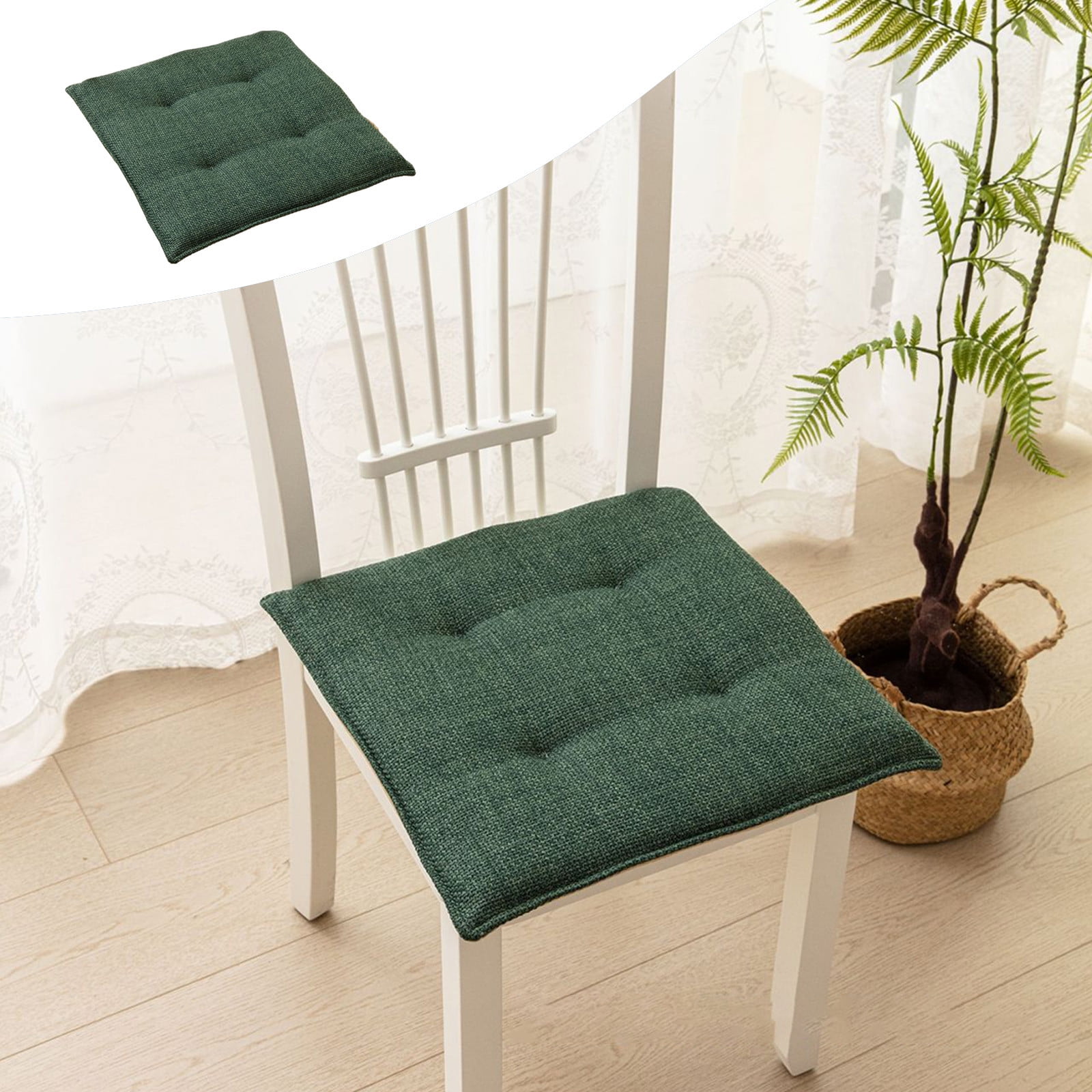 Avdolw Chair Cushion with Ties for Dining Chair Non Slip Farmhouse