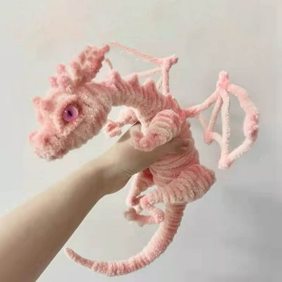 Avdolw DIY Christmas Dragon Kit - Includes Pipe Cleaners, Wooden Stick, and Ornaments for Crafting Festive Decorations and Gifts