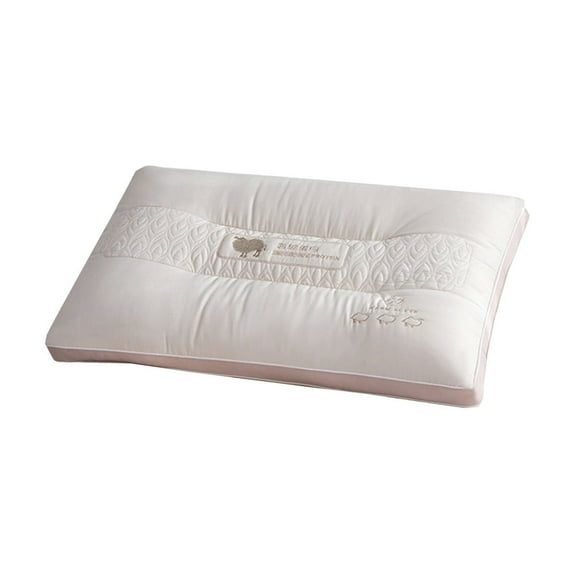 Avdolw Ergonomic Organic Cotton Pillow - Breathable, Non-Collapsing, and Eco-Friendly for Side and Back Sleepers