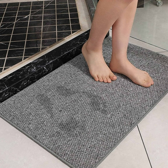 Avdolw Faux Sisal Carpet,Floor Mat, Cuttable, Non-Slip TPR Rubber, Machine Washable - 60x40cm