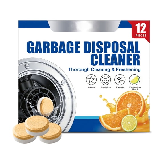 Avdolw Fruity Scent Disposer Cleaning Tablets Safe Pipe Friendly Deodorizer To Eliminate Kitchen Garbage Disposal Bad Odors,Blue