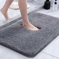 Avdolw High Pile Bath Rug - Absorbent Machine Washable Carpet Mat, Non-Slip Soft Floor Mats for Bathroom & Bedroom Door