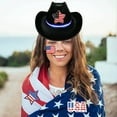 thumbnail image 1 of Avdolw Independence Day Star Cowboy Hat - Patriotic Western Party Hat, Comfortable & Stylish, Unique Five-Pointed Design, 1 of 6