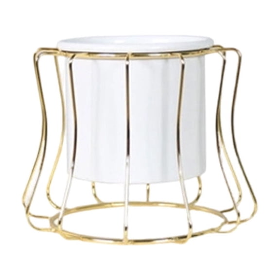 Avdolw Iron Hydroponic Vase with Test Tube Sturdy Lightweight Desktop Ornament Compact Easy Storage Ideal for Living Room Office Plant Decoration,White A
