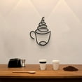 thumbnail image 1 of Avdolw Iron Wall Decor for Cafe & Home - Vintage Hanging Metal Art Stickers with Easy Installation (20x14cm), 1 of 6