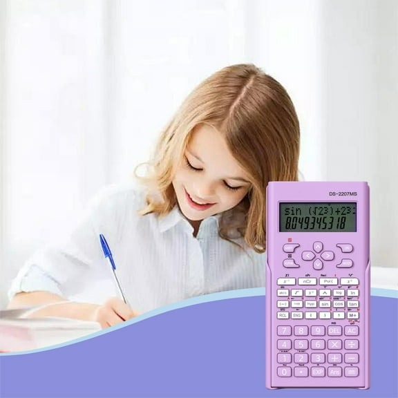 Avdolw Macaron Style Student Calculator for School - Multi-Functional, Exam Special, Scientific Computer with High Appearance Value, Portable & Ergonomic, Purple, 240 Calculations