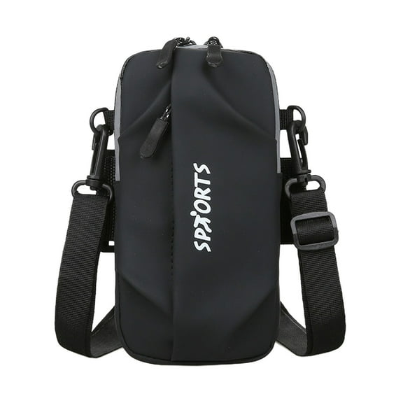Avdolw Men's and Women's Fitness Breathable Outdoor Cycling Arm Bag - Trendy Sports Crossbody Mobile Phone Bag with Rainproof Film, Suitable for Running and Exercising.