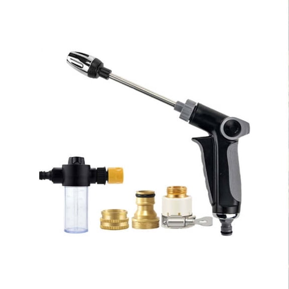 Avdolw Multi Functional Plastic Alloy Garden Hose Nozzle Set, ergonomic grip watering car washing efficient water spray attachment,Colorful