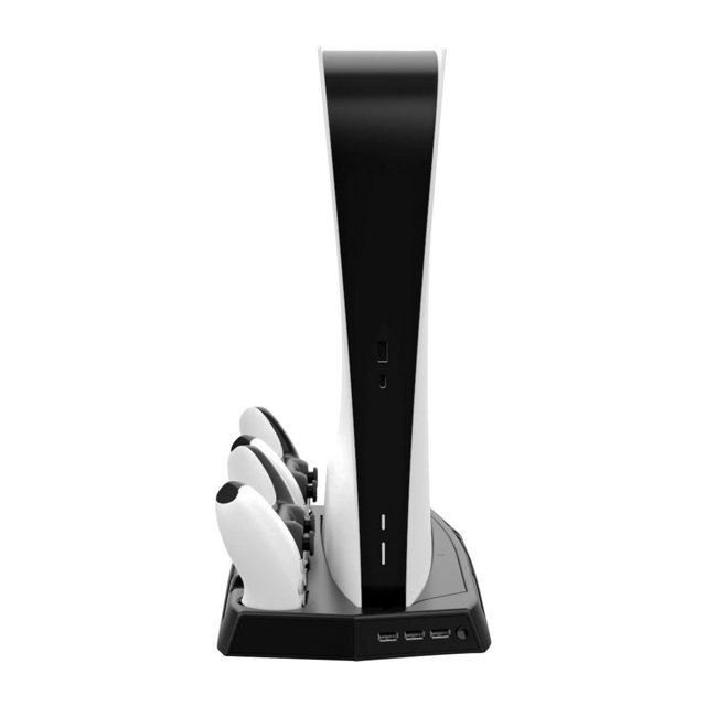 Avdolw PS5 Vertical Stand with Integrated Controller Charger and
