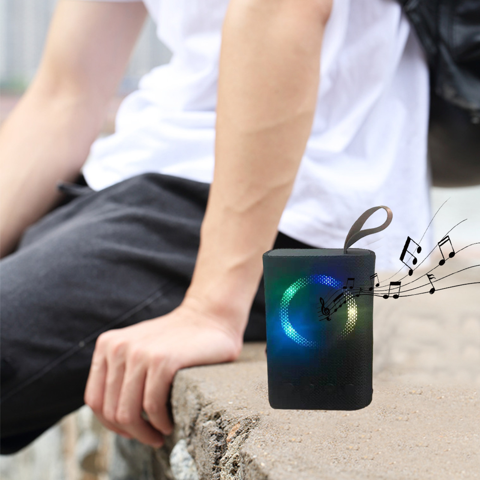 Avdolw Portable Bluetooth Speaker with LED Lighting and HighDefinition