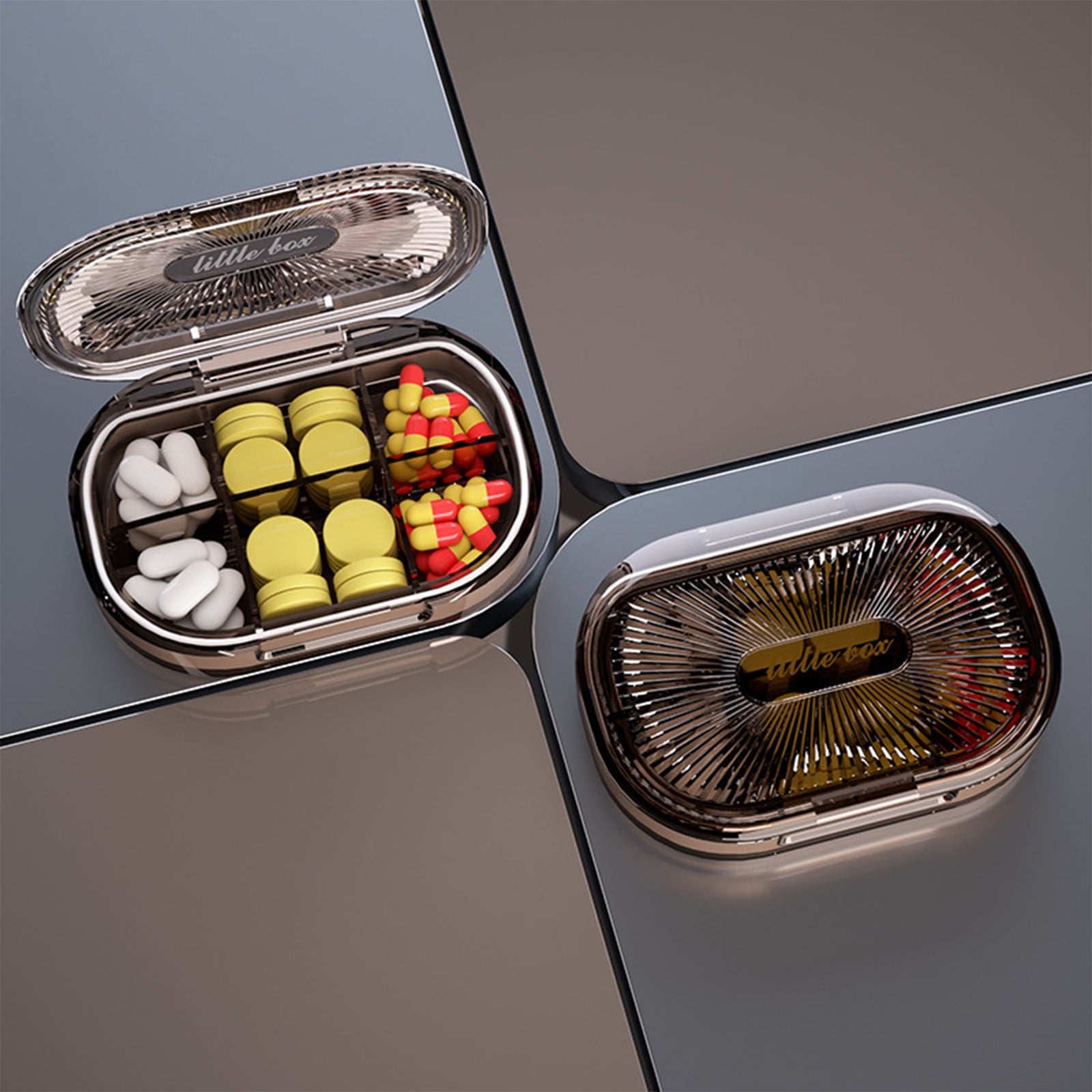 Avdolw Portable Divided Storage Box, Sealed Compartments, Mini Small ...