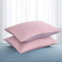 Avdolw Set of 2 Pillow Shams with Envelope Closure, Soft Breathable Cotton Pillowcases for Home Decor and Comfort.