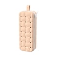 Avdolw Soft Silicone Pencil Case Quilted Grids Zipper Pouch, Flexible ...