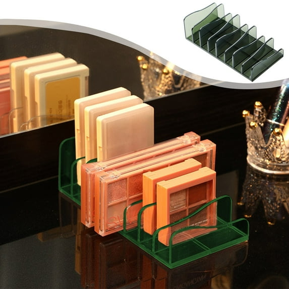 Avdolw Transparent Makeup Organizer, Space-Saving Cosmetic Storage Tray for Eyeshadows, Palettes, Sunglasses