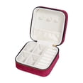 thumbnail image 1 of Avdolw Velvet Travel Jewelry Box - Sturdy, Multifunctional Gift for Women, Girls, Birthday, Christmas, Anniversary, and Wedding - Perfect for Storing Rings, Necklaces, and Bracelets, 1 of 6