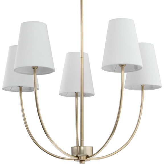 Avec 26.125 in. 5-Light Champagne Bronze Contemporary Chandelier
