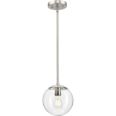 Avec Brushed Nickel Globe Pendant Light