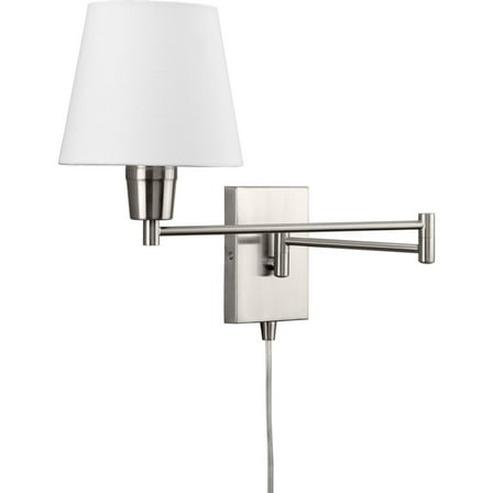 Avec Dimmable Brushed Nickel Corded Electric Wall Sconce