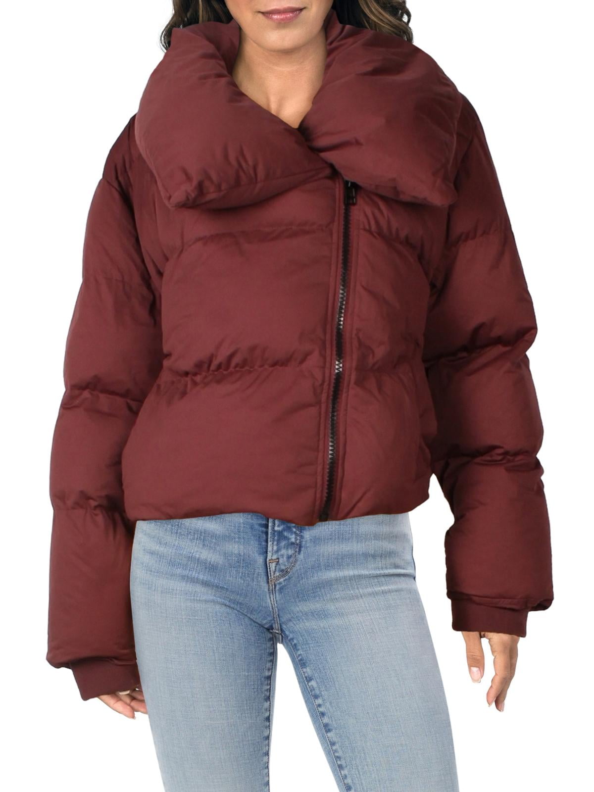 Avec Les Filles Women s Heavyweight Cropped Puffer Jacket Walmart