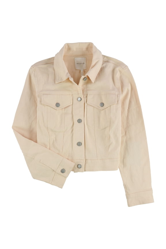 Womens Trucker Cropped Jacket, Beige, 10