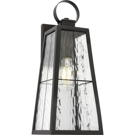 Avec Margate Collection Modern Craftsman Black Outdoor Wall Lantern