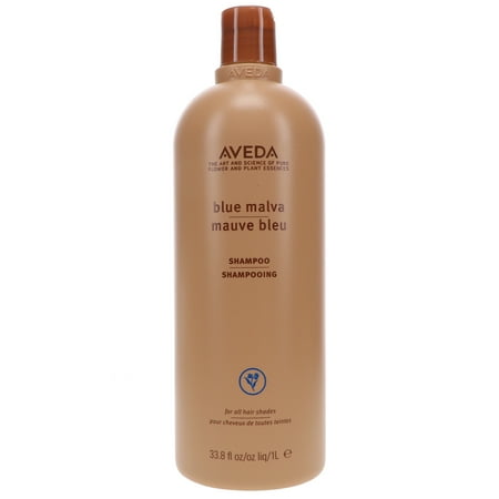 Aveda Blue Malva Shampoo For All Hair Shades with Free Pump 33.8 fl oz (1 Ltr)