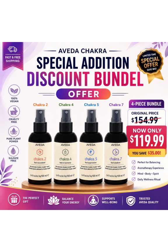 Chakra Pure-Fume Mist Bundle Chakra 2 4 5 7 Aromatherapy Set 100ml each