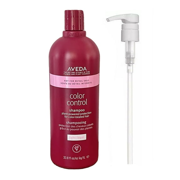 Aveda Color Control Light Shampoo with Free Pump 33.8 fl oz (1 Liter)