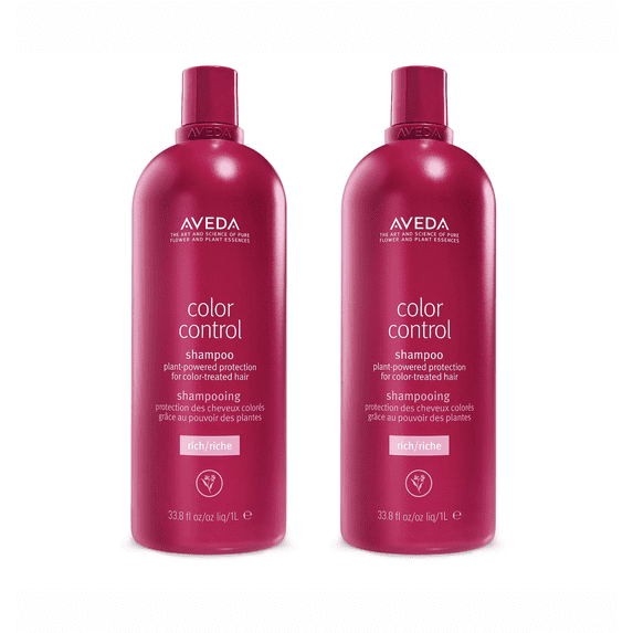 Aveda Color Control Rich Shampoo with Free Pump 33.8 fl oz (pack of 2 ...