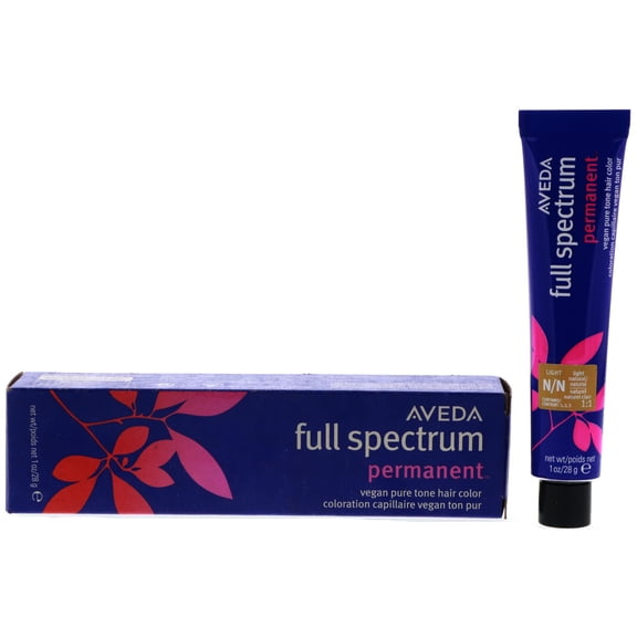 Aveda Full Spectrum Permanent Vegan Pure Tone Hair Color, Light Natural/Natural, 1 oz