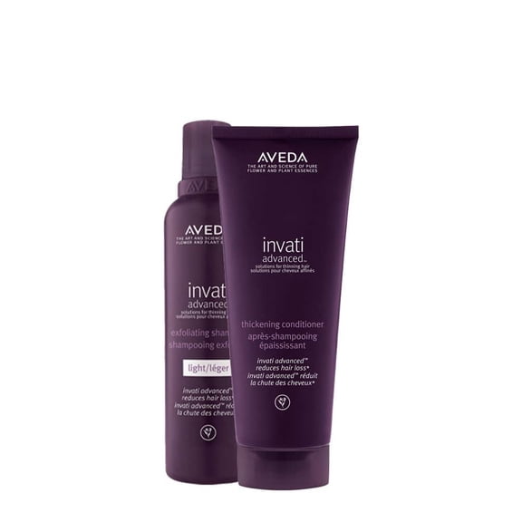 Aveda Invati Advanced Exfoliating Light Shampoo and Thickening Conditioner Set 6.7 oz Each