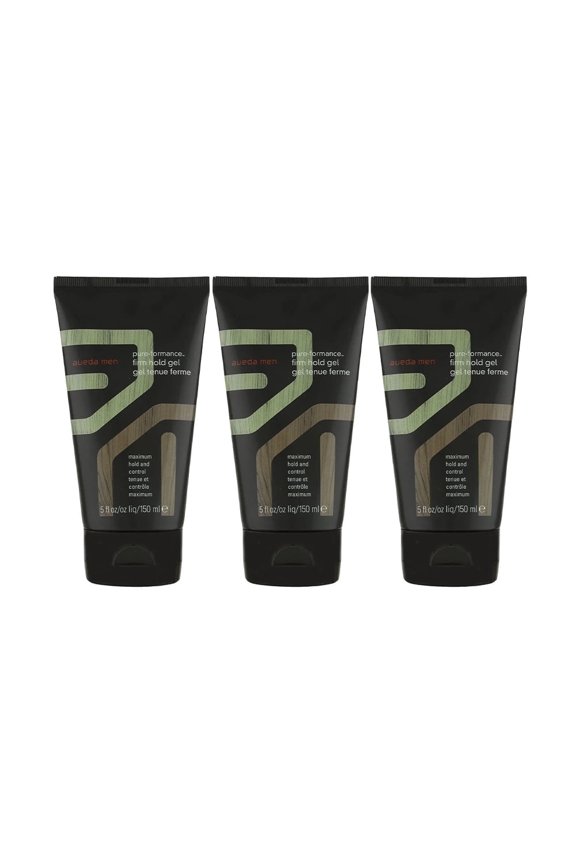 Men Pure-Formance Firm Hold Gel for Maximum Hold and Control 5 oz (Pack of 3)