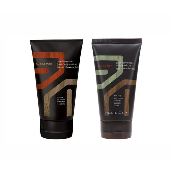 Aveda Men Pure-Formance Grooming Cream 4.2 oz and Firm Hold Gel 5 oz