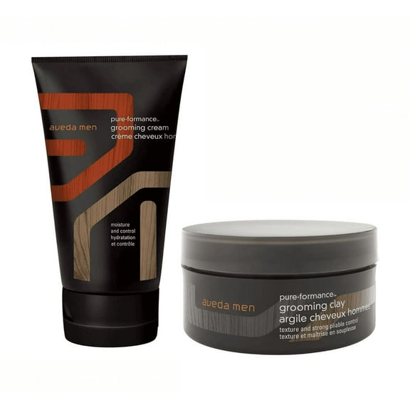 Aveda Men Pure-Formance Grooming Cream, 4.2 oz and Grooming Clay 2.6 oz