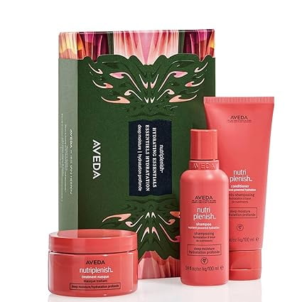 Aveda Nutriplenish Hydrating Essentials: Deep Moisture Gift Set (Shampoo, Conditiones & Treatment Masque)