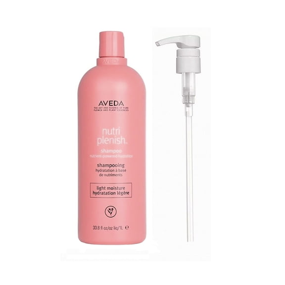Aveda Nutriplenish Light Moisture Shampoo with Free Pump 33.8 fl oz (1 Ltr)