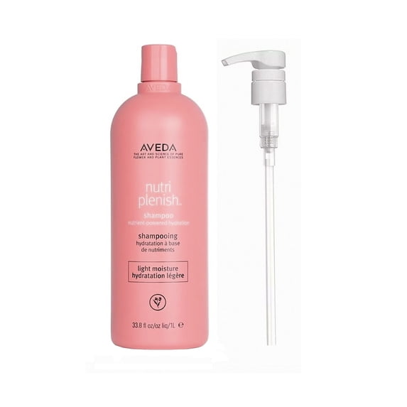 Aveda Nutriplenish Light Moisture Shampoo with Free Pump 33.8 fl oz (1 Ltr)