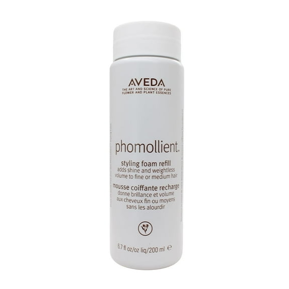 Aveda Phomollient Styling Foam Refill Adds Shine and Weightless Volume on Fine and Medium Hair 6.7 oz