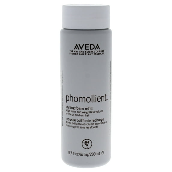 Aveda Phomollient Styling Foam Refill Adds Shine and Weightless Volume to Fine Hair 6.7 oz
