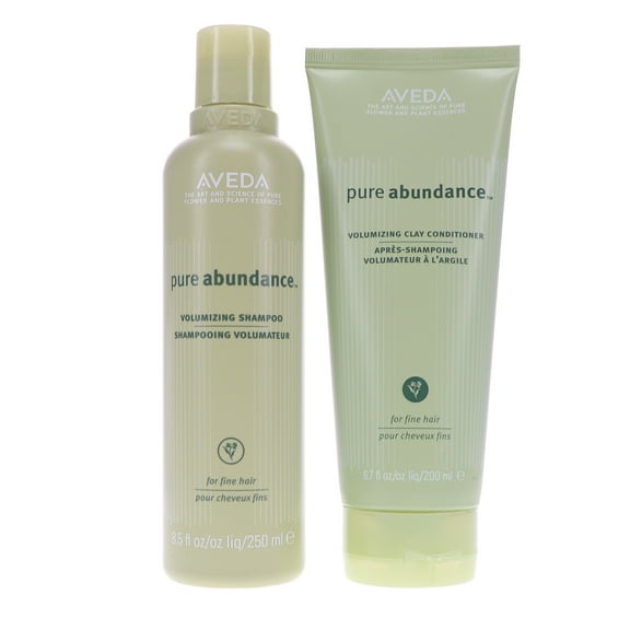 Aveda Pure Abundance Volumizing Shampoo 8.5 oz & Clay Conditioner 6.7 oz Combo Pack