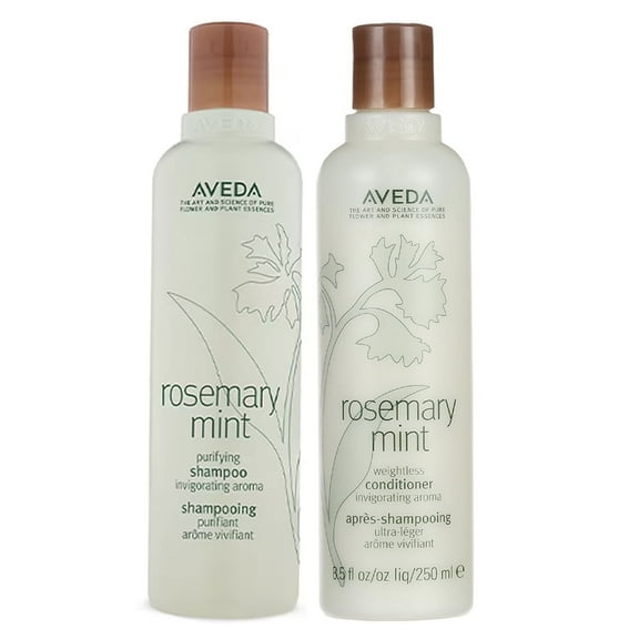 Aveda Rosemary Mint Purifying Shampoo & Weightless Conditioner 8.5 oz (Pack of 2)