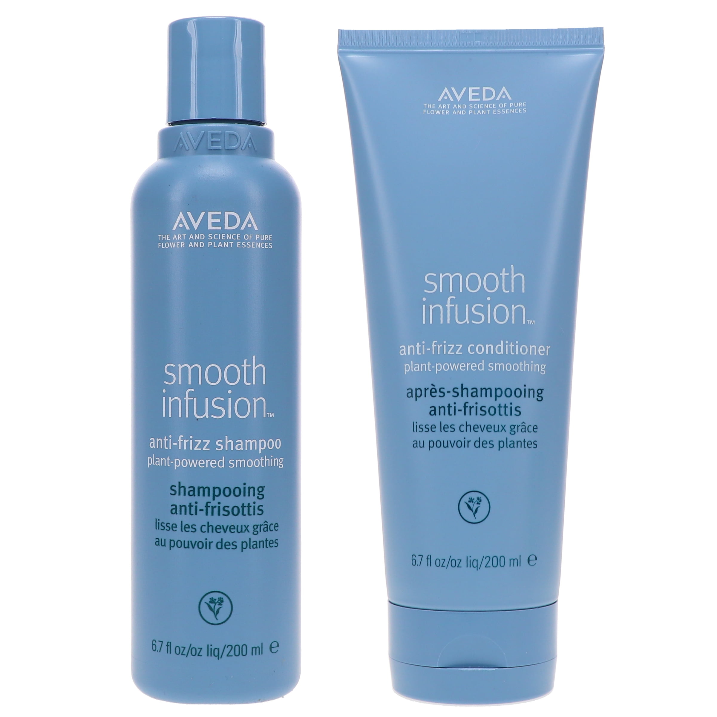 AVEDA smooth infusion シャンプー　コンディショナー Aveda Smooth Infusion Anti-Frizz Shampoo & Conditioner 6.7 oz each