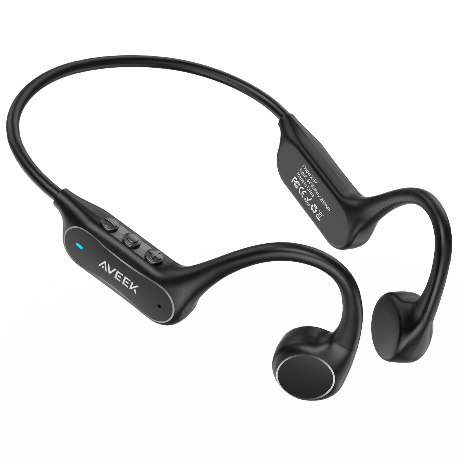 Aveek Bone Conduction Headphones,Bluetooth Wireless Sports Headphones for Running, Cycling & Gym, IPX5 Waterproof & Sweatproof, Lightweight Running Earphones for Outdoor