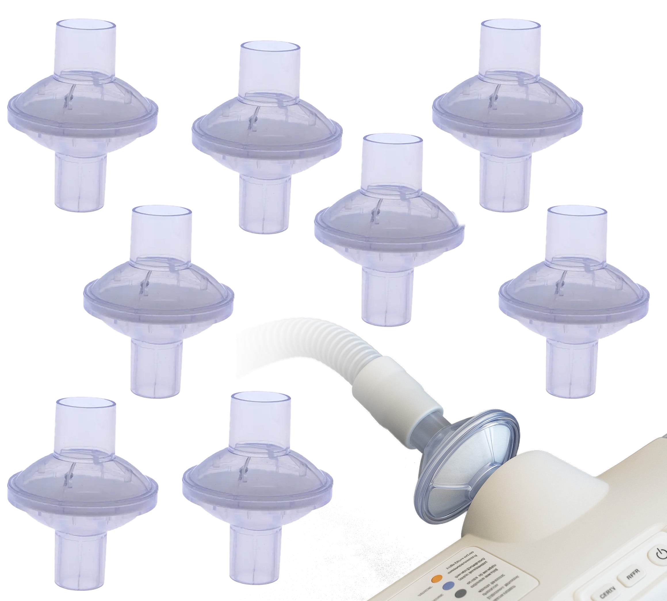 Aveen Inline 8-Pack CPAP Filters Disposable Universal Fit for CPAP & BiPAP Machines Compatible with Standard and Heated Tubing Individually Sealed