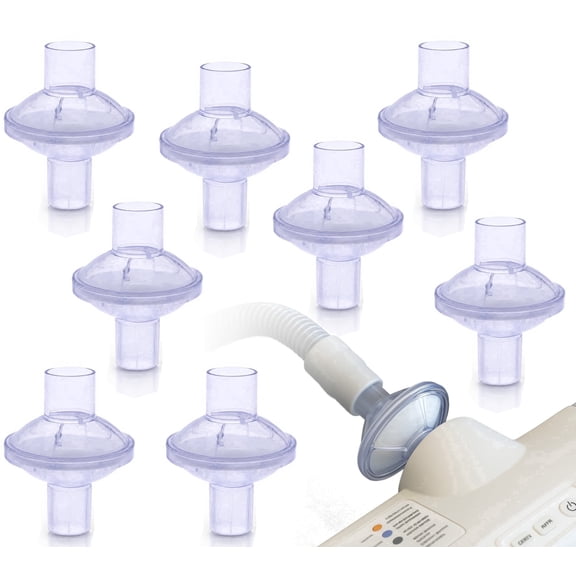 Aveen Inline 8-Pack CPAP Filters – Universal Fit for CPAP & BiPAP Machines – Compatible with Standard and Heated Tubing – Individually Sealed