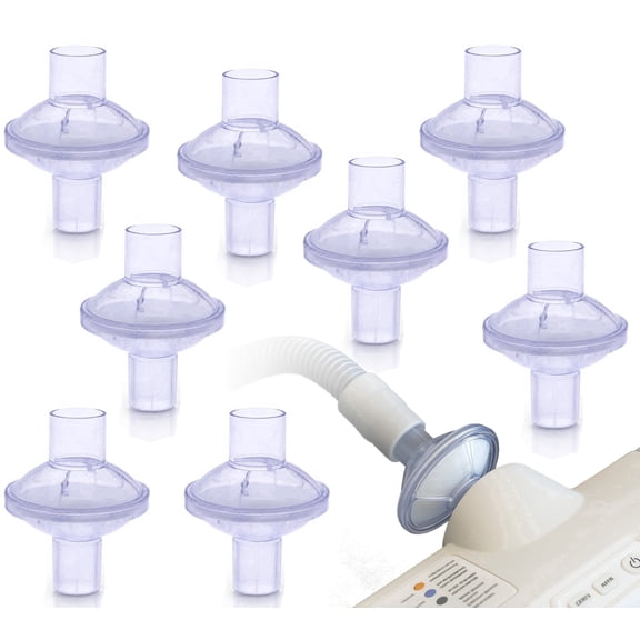 Aveen Inline 8-Pack CPAP Filters Disposable Universal Fit for CPAP & BiPAP Machines Compatible with Standard and Heated Tubing Individually Sealed