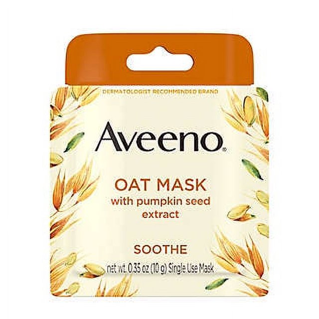 Aveeno 0.35 oz. Oat Face Mask with Pumpkin Seed Extract