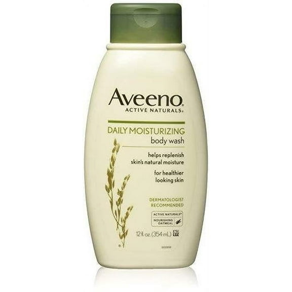 Aveeno Active Naturals Daily Moisturizing Body Wash Lightly Scented, 12 oz